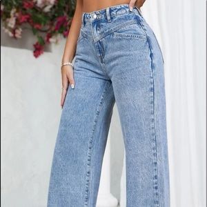 New! SHEIN Wide Leg, High-waist Jeans size 30”